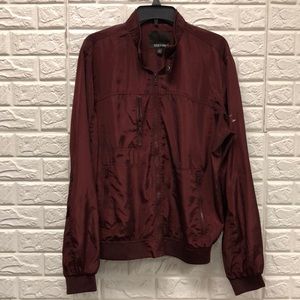 Rebel & Soul burgundy “member’s only” style zip up mens jacket size‎ L